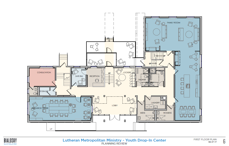 LMM Youth Drop In Center Floor Plan Sketch